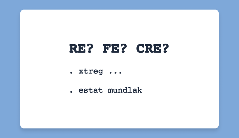 Mundlak specification test